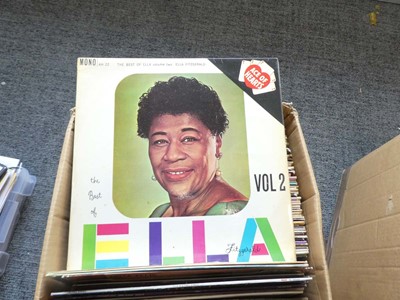 Lot Box of vinyl albums incl. Ella Fitzgerald