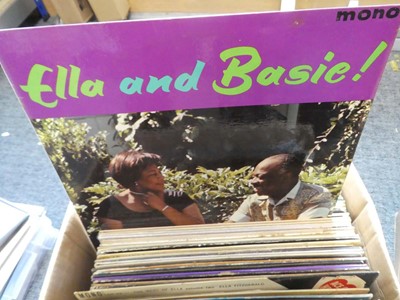 Lot Box of vinyl albums incl. Ella Fitzgerald