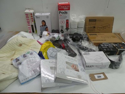 Lot 3665 - Mixed bag including baby carriers, Photo...