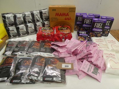 Lot 3676 - Instant noodles, Fuel Granola, Roasted...