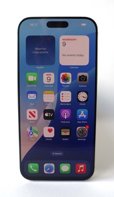 Lot 1009 - Apple iPhone 16 Pro Max, White Titanium, 256GB,...