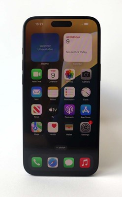 Lot 1011 - Apple iPhone 16 Plus, Black, 128GB, model...