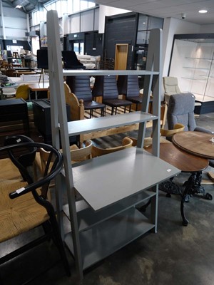 Lot 1015 - Modern grey shelving unit