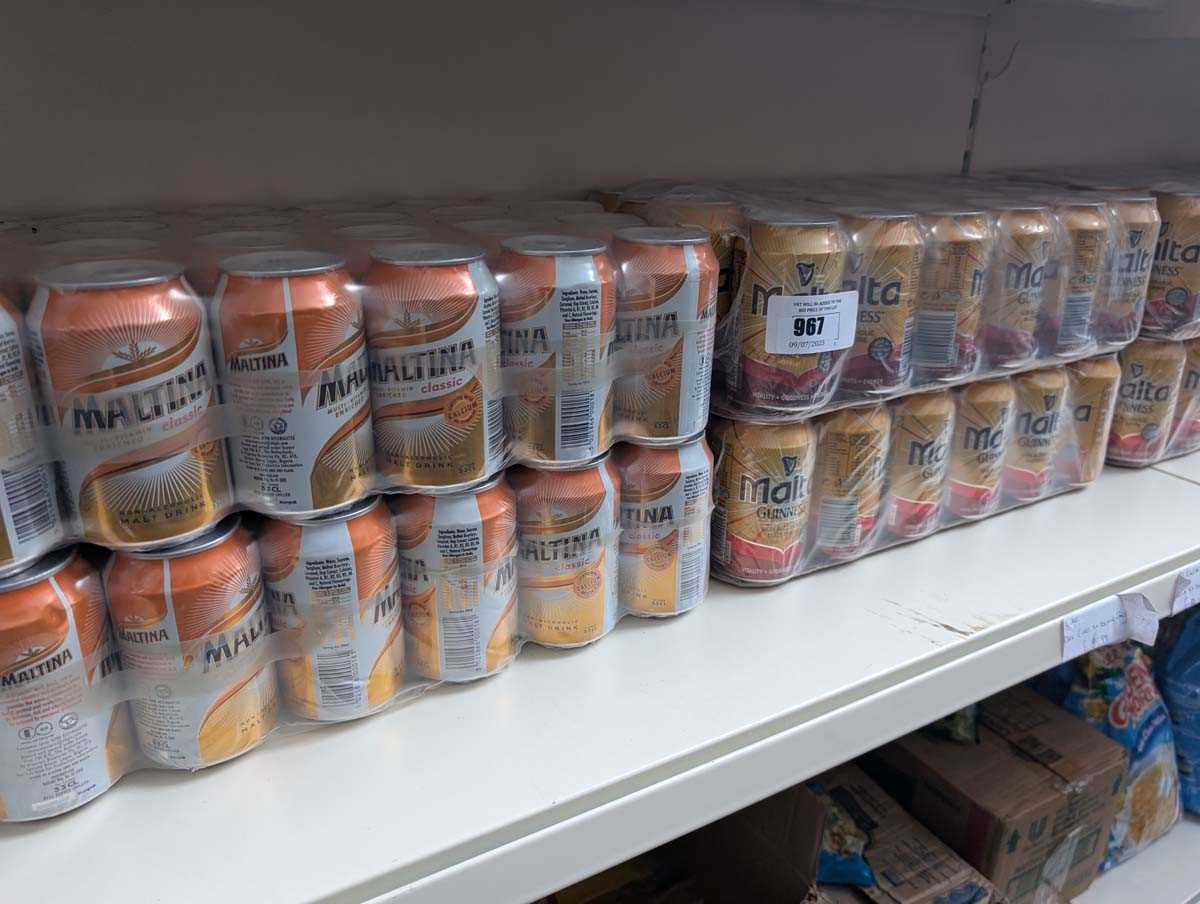 Lot 967 - 8 packs of 24 malt drinks and 2 similar (This...