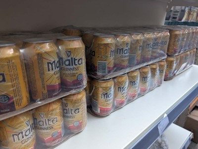 Lot 967 - 8 packs of 24 malt drinks and 2 similar (This...