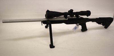 Lot 1571 - (S37) KJ Works customised airsoft sniper rifle...