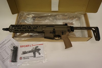 Lot 1584 - (S37) APFG S-007TN Spear LT airsoft rifle,...