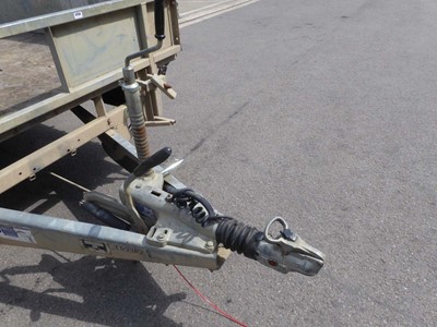 Lot 4258 - Tri Axle Ifor Williams flatbed trailer with...