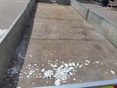 Lot 4258 - Tri Axle Ifor Williams flatbed trailer with...