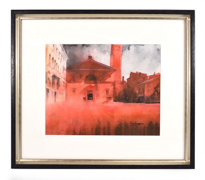 Lot 7 - Keith Hornblower (contemporary), A red town...