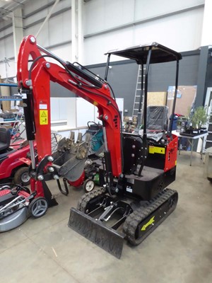 Lot JPC 1 tonne mini digger with bucket and...
