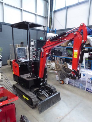 Lot 4340 - JPC 1 tonne mini digger with bucket and...