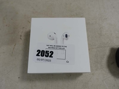 Lot 2052 - Boxed pair of Apple Airpods 2nd Generation...