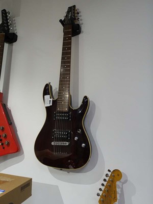 Lot 2100 - Black Knight 7 string electric guitar, serial...