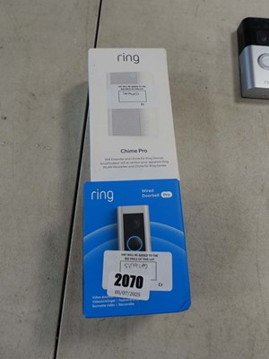 Lot 2070 - Sealed Ring Wired Doorbell Pro along with a...
