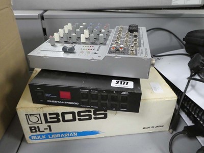 Lot 2177 - Phonic MM1002 mixer with a Cheetah MS800...