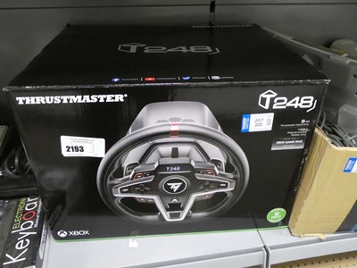 Lot 2193 - Thrustmaster T248 steering wheel for Xbox, boxed