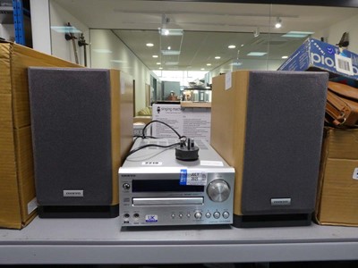Lot 2219 - Onkyo CD receiver CR515DAB along with 2 speakers
