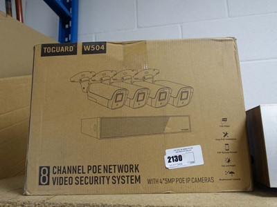 Lot 2130 - A Toguard W504 eight channel Poe network video...