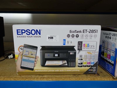 Lot 2136 - A boxed Epson Eco Tank ET2851 printer