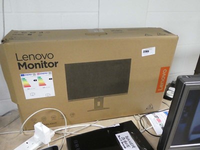 Lot 2265 - Boxed Lenovo 24 inch monitor, model C2420