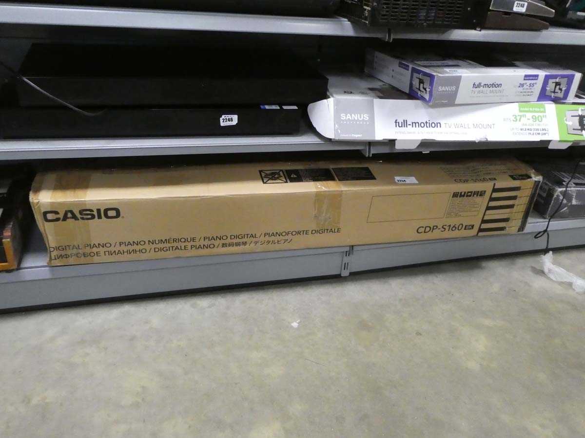 Lot 2254 - Boxed Casio CDP S160 digital piano