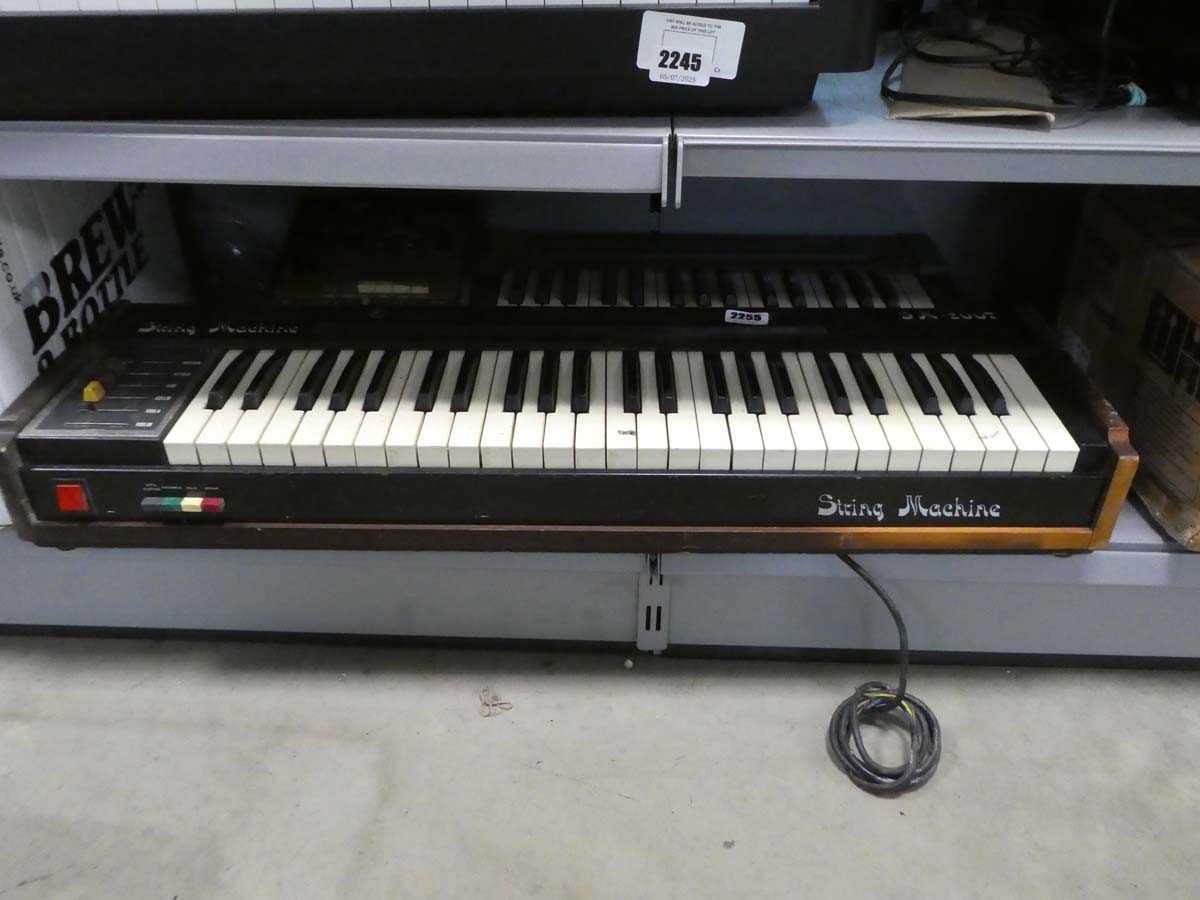Lot 2255 - SM2007 String machine keyboard along with Korg...