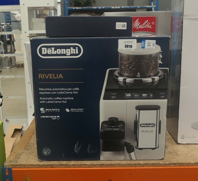 Lot 3019 - Delonghi Rivelia automatic coffee machine