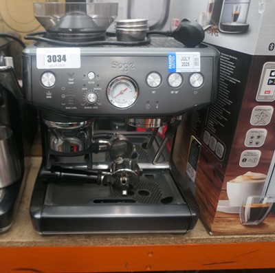 Lot 3034 - Unboxed Sage Barista Express Impress coffee...