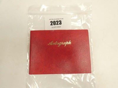 Lot 2023 - Autograph book comprising various actor...