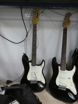 Lot 2276 - Starmaker 6 string electric guitar in black...