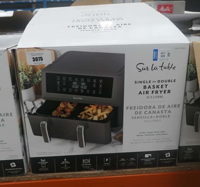 Lot 3074 - Dual basket air fryer