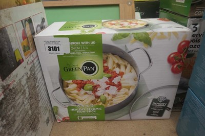 Lot 3101 - Original green pan casserole pot