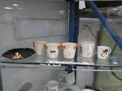 Lot 2303 - Selection of 5 vintage cups, some art deco,...