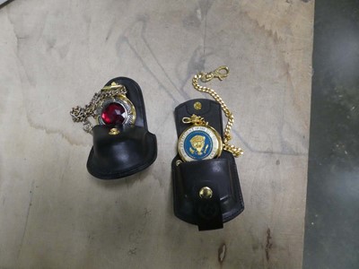 Lot 2322 - 2 decorative pocket watches in cases