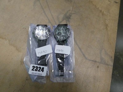 Lot 2324 - 2 Inschic sub-dial wristwatches