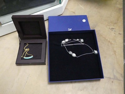 Lot 2327 - Monica Vinader necklace and a Swarovski necklace