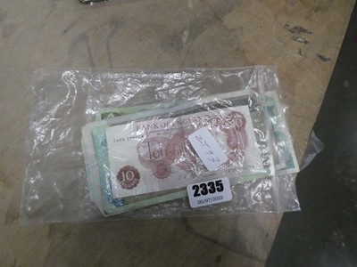 Lot 2335 - Selection of vintage banknotes