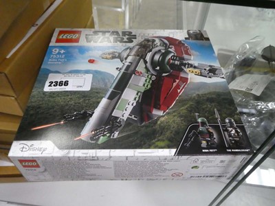 Lot 2366 - Lego Star Wars Boba Fett's Starship set number...