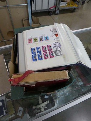 Lot 2383 - Box containing various stamps in albums