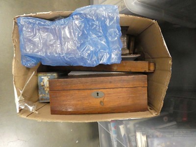 Lot 2525 - Vintage wooden moneybox flute and additional...