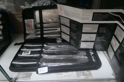 Lot 3240 - Samurai Japan triple hardened steel knife set