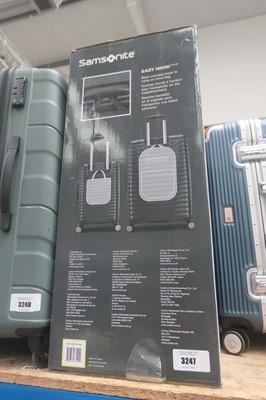 Lot 3247 - 2 piece hard shell Samsonite suitcase set with...