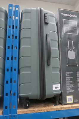 Lot 3248 - Large hard shell American Tourister suitcase