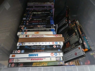 Lot 2537 - Box containing various Blu-Rays and DVDs