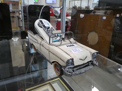 Lot 2508 - Tin Cadillac and a Harley Davidson watch