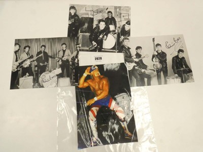 Lot 2028 - Promotional reprinted photos of The Beatles...