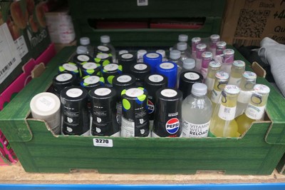 Lot 3270 - Tray of drinks, to include Pepsi, Vitamin Well...