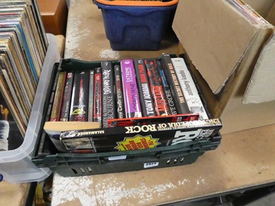 Lot 2624 - Box of various rock books inc. The Osbournes,...