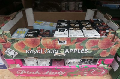 Lot 3272 - 2 trays of various Oatly, Alpro and other...